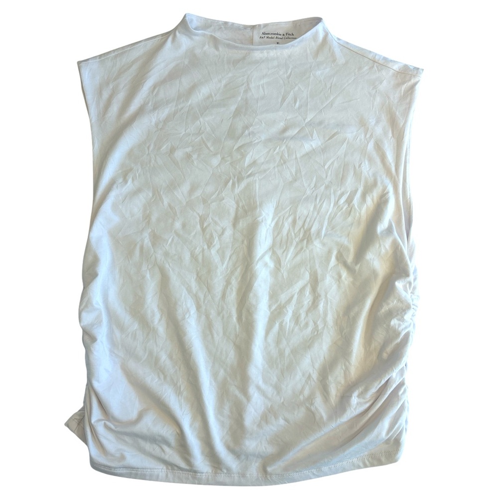Abercrombie & Fitch White Sleeveless Top